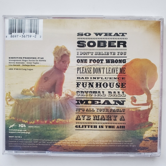 Pink- Funhouse Album CD 💿3/$35+Free Shipping!🚚 - Picture 2 of 4